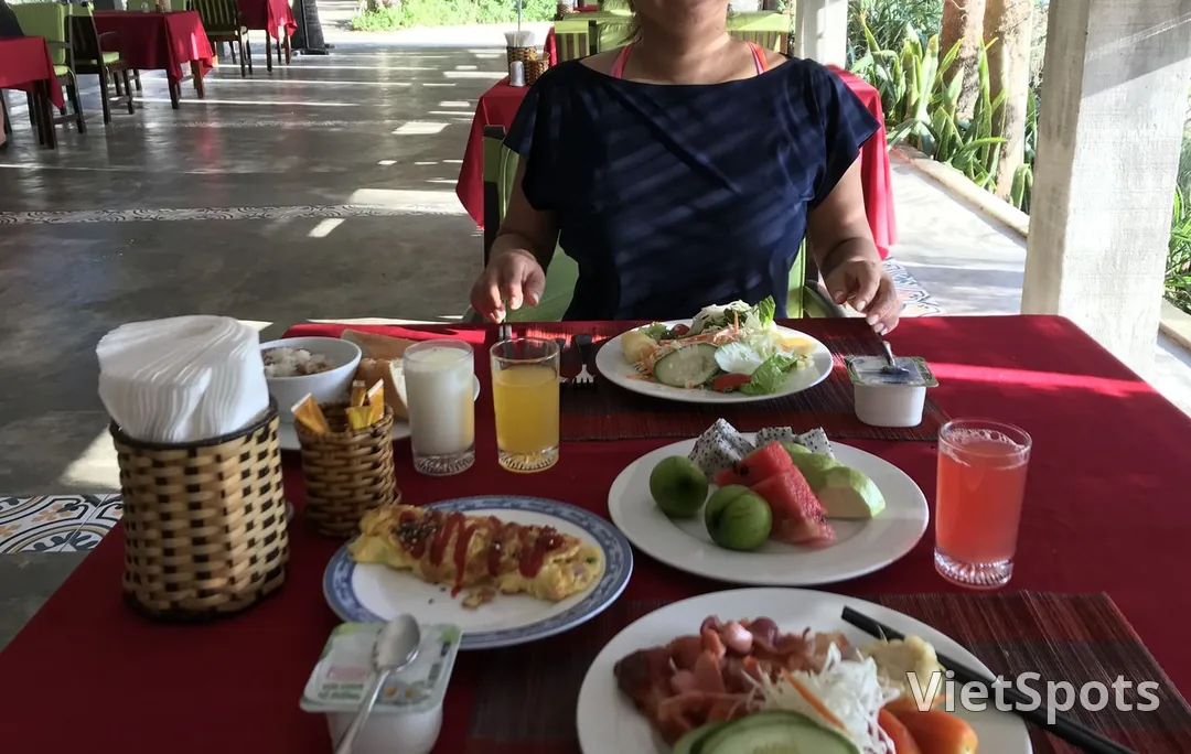 Lang Co Beach resortの朝食