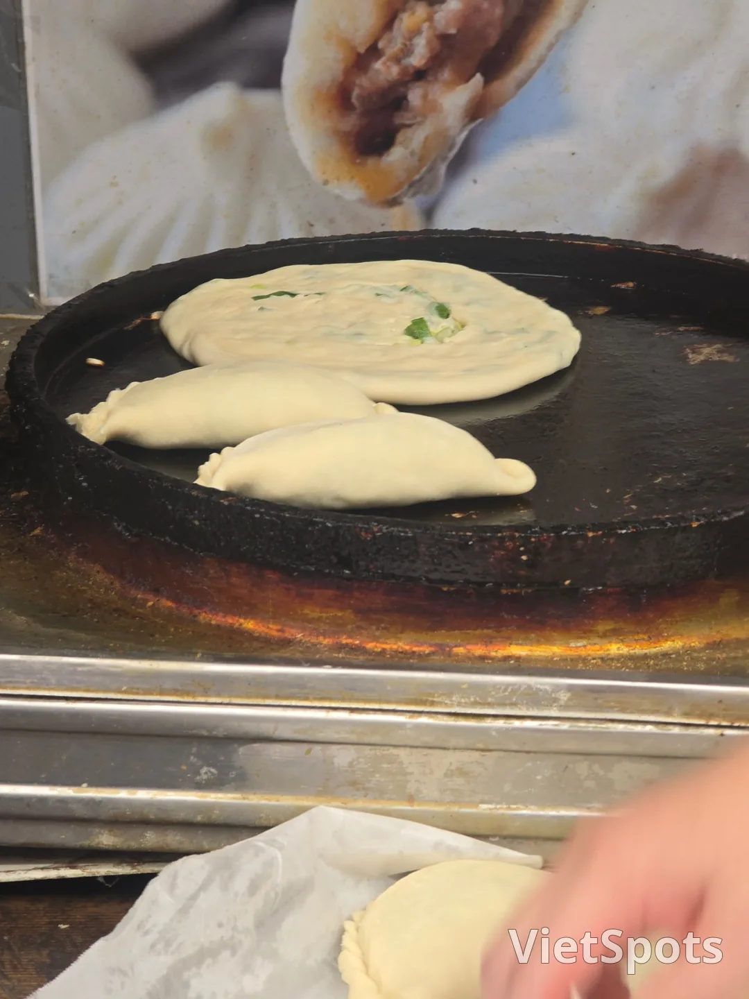 Chợ Sinpo Chongyubing (bánh kếp hành lá)