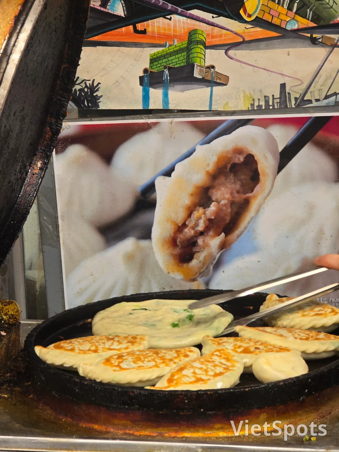Chợ Sinpo Chongyubing (bánh kếp hành lá)