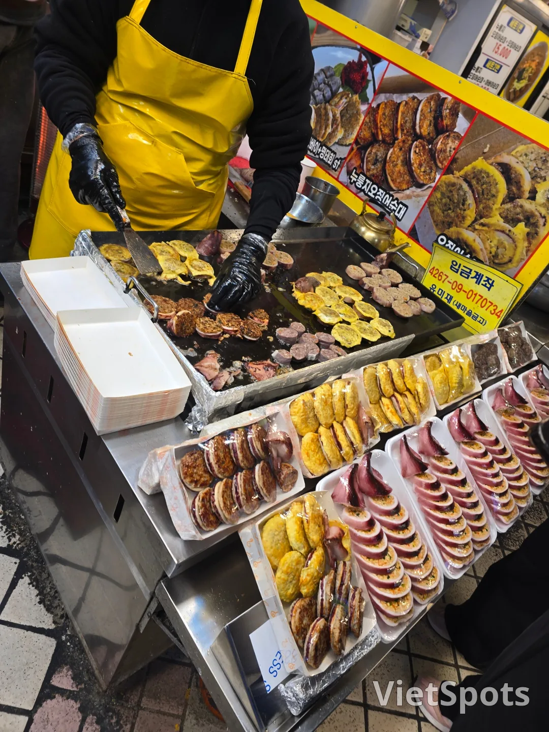 Sundae mực chợ Sokcho