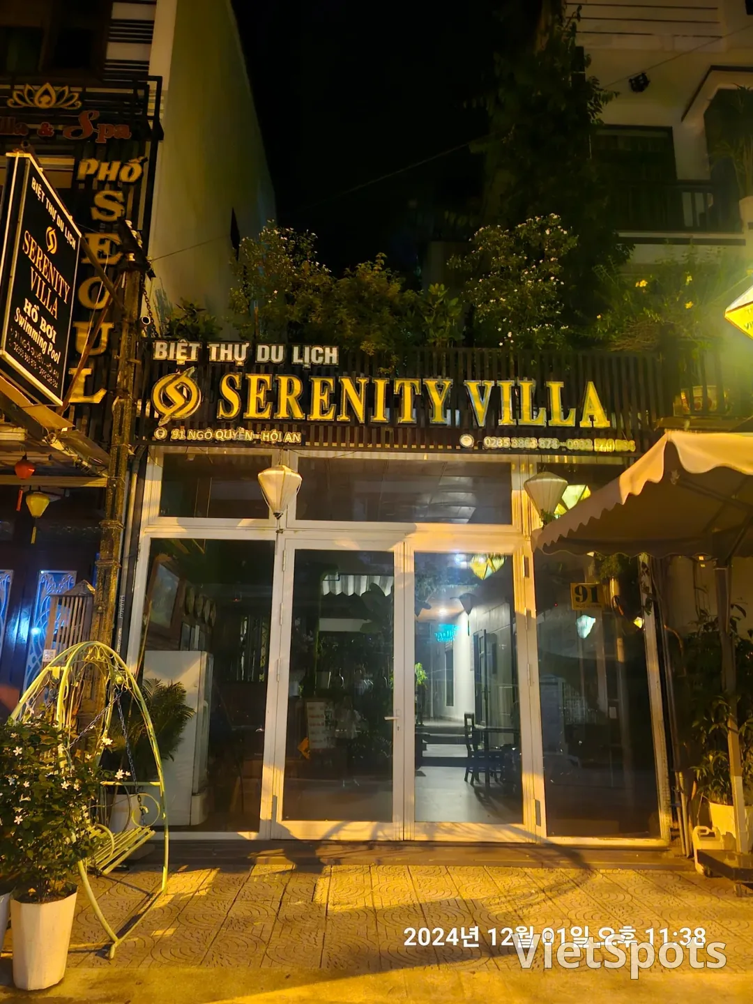 🇻🇳(review) Chợ đêm Hội An chỉ cách 1 phút đi bộ! Serenity Villa Hoian