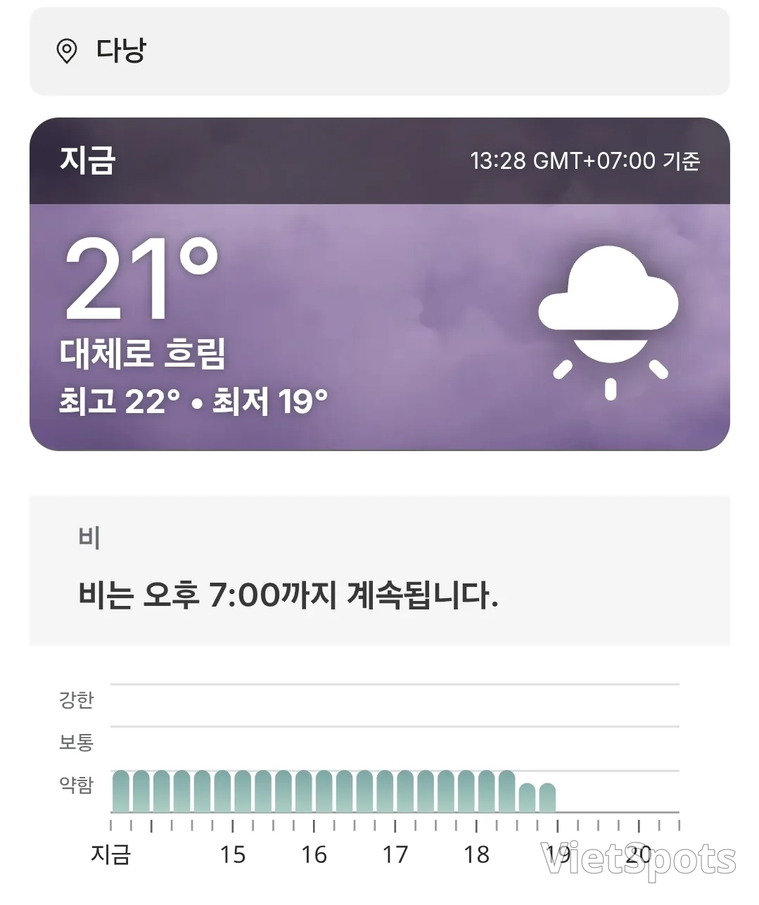 🌈오늘의 다낭 날씨 (251226)