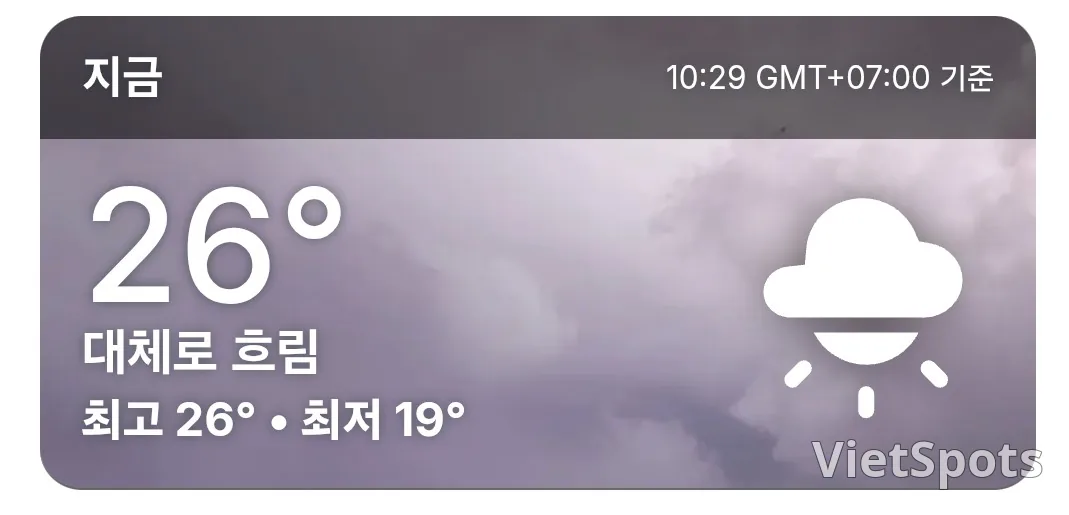 🌈今日会安天气 (260119)