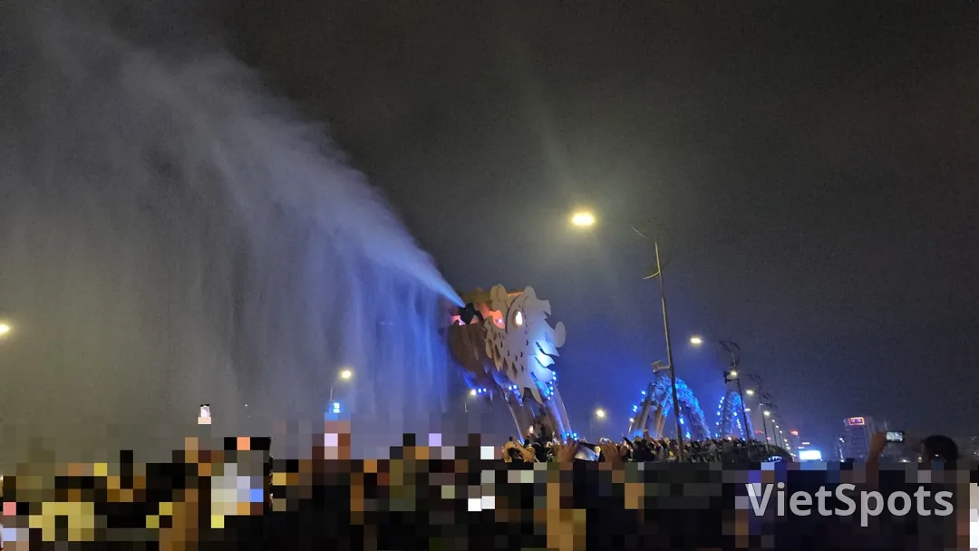 🇻🇳 母女三人岘港之旅_ 就算还差2%，第一晚也得去看龙桥秀秀秀啊