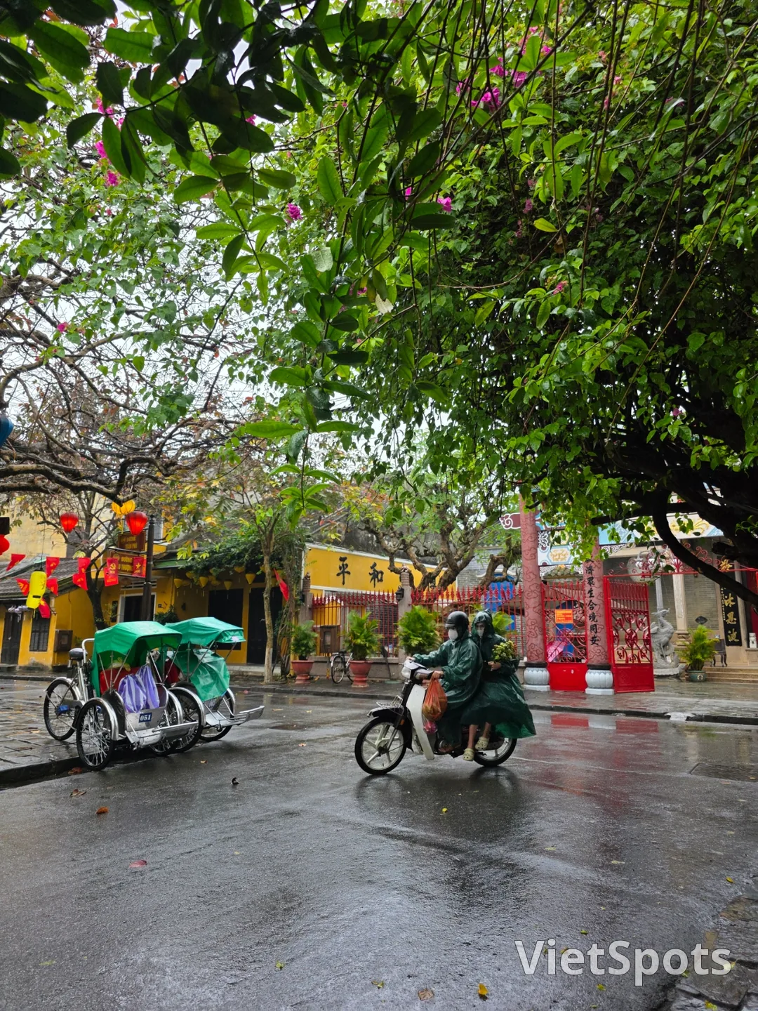 🇻🇳母娘三人のダナン旅行_雨のホイアンの朝の風景