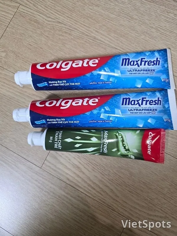 🇻🇳세모녀 다낭여행_ 콜게이트 뱀부 치약 맥스프레시 깔끔해요