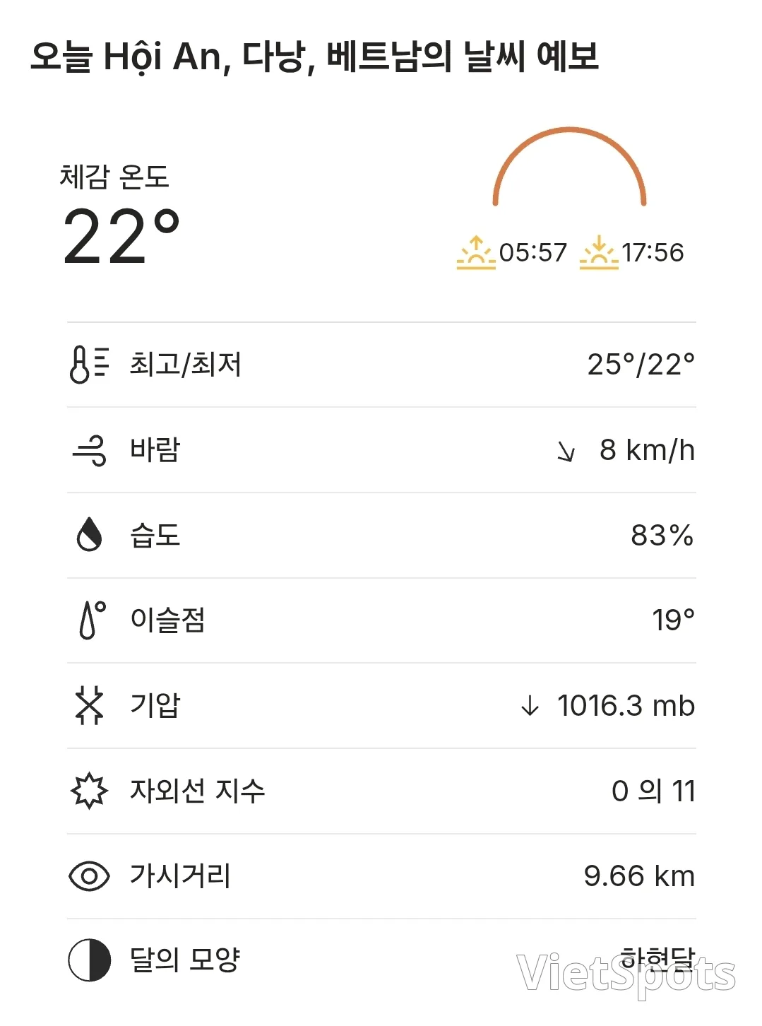 🌈Today's Hoi An Weather Forecast (2603011)