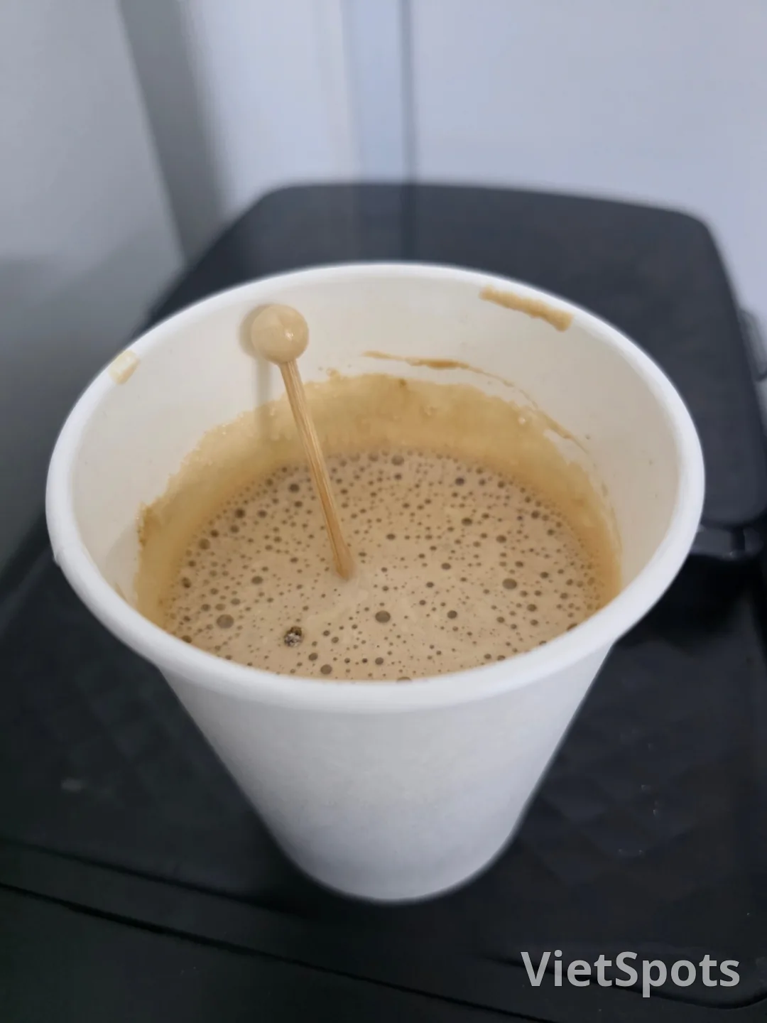 今天早上我以一杯甜咖啡开始了一天