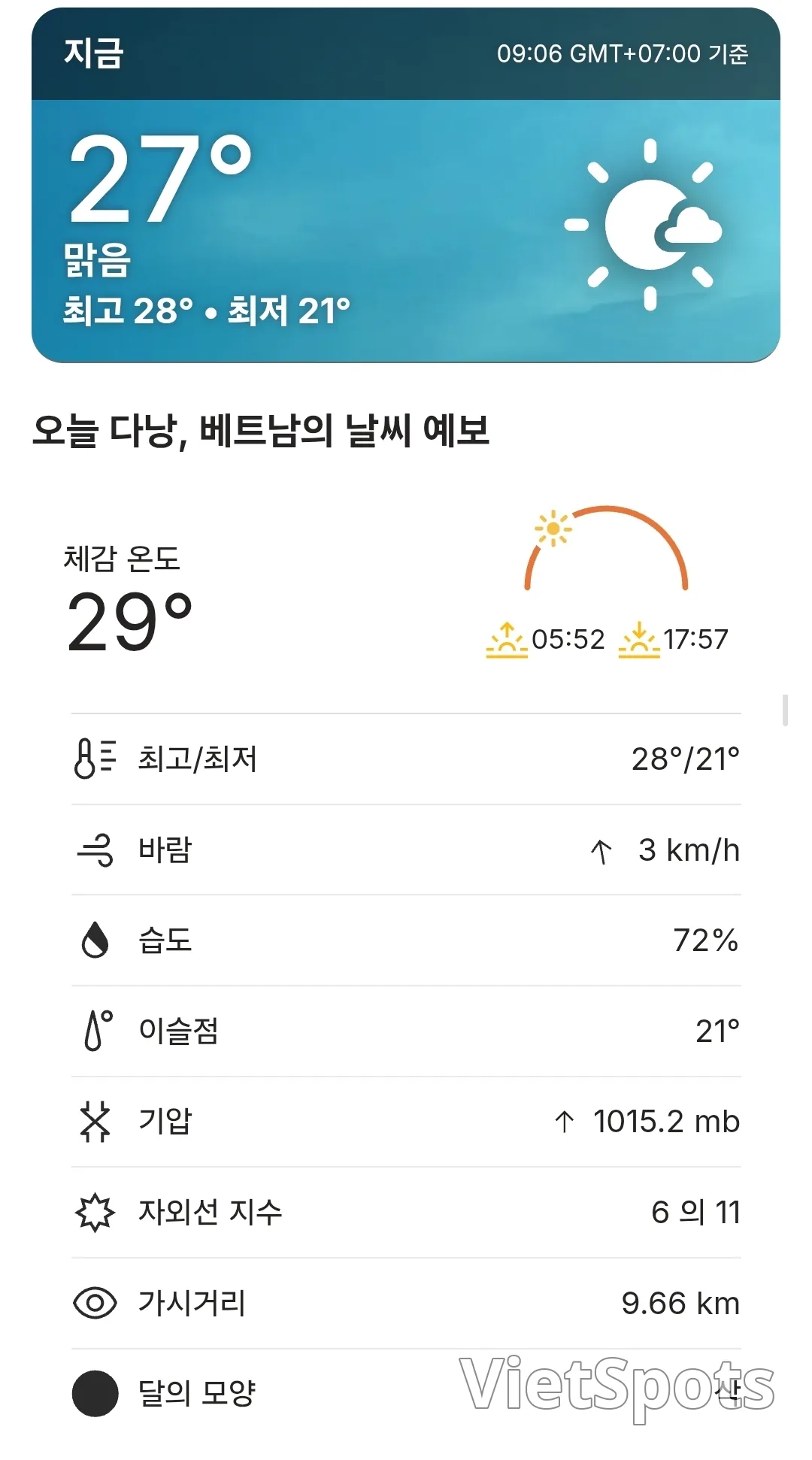 🌈Today's Da Nang Weather Forecast (260319)