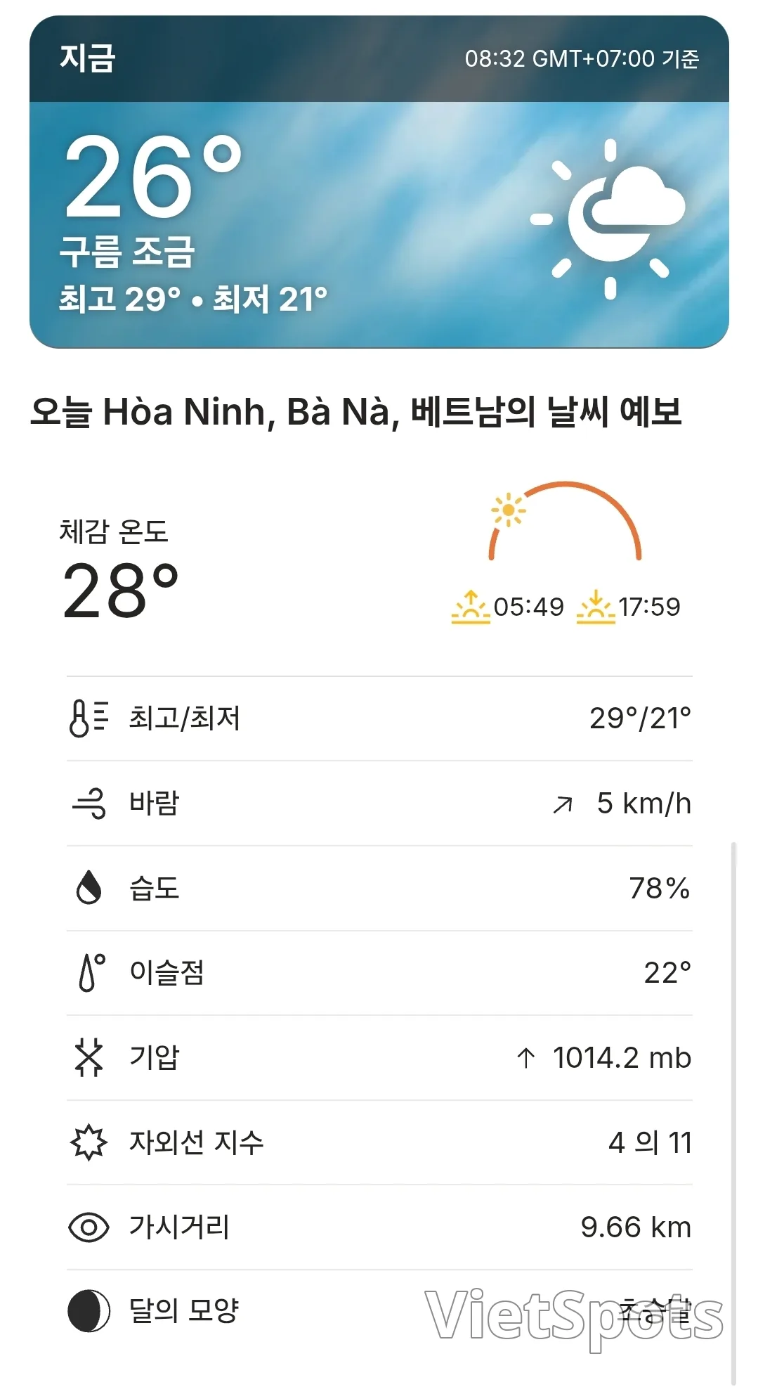 🌈Dự báo thời tiết Bà Nà Hills hôm nay (260323)