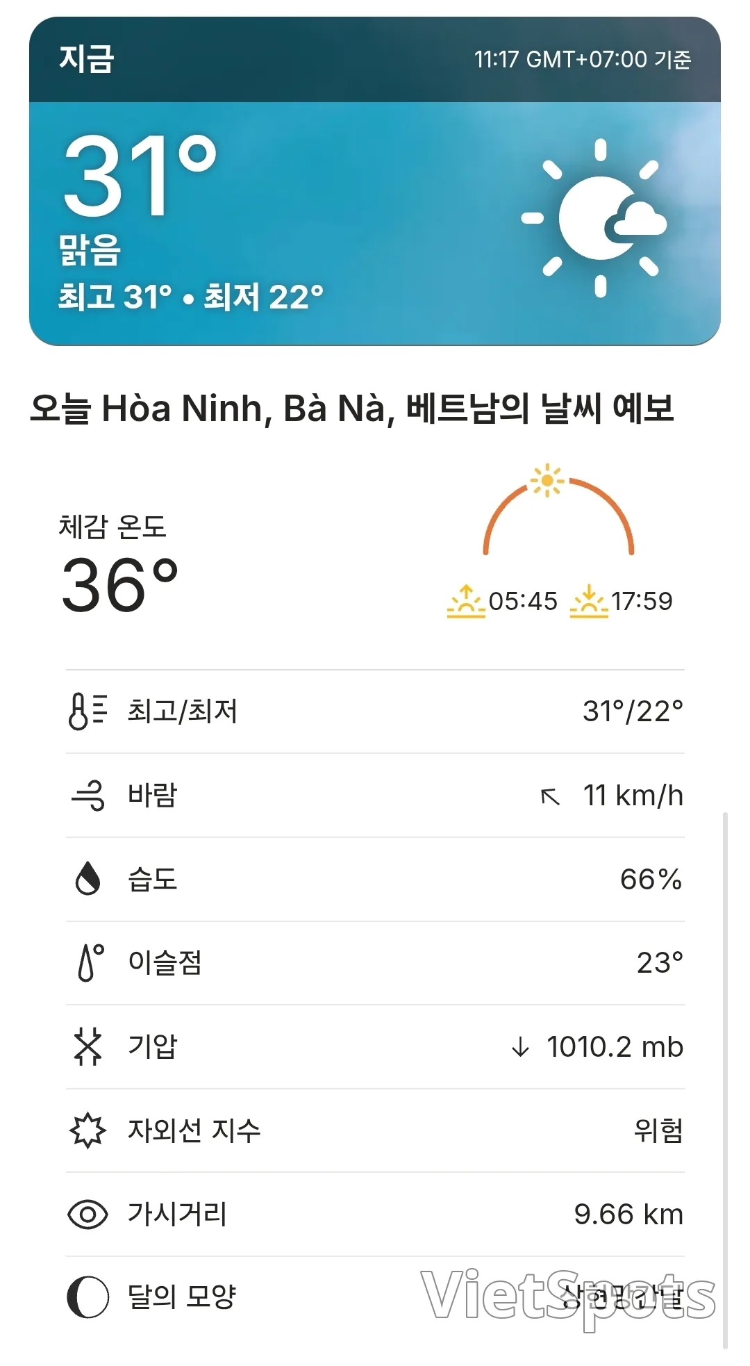 🌈Dự báo thời tiết Bà Nà Hills hôm nay (260328)