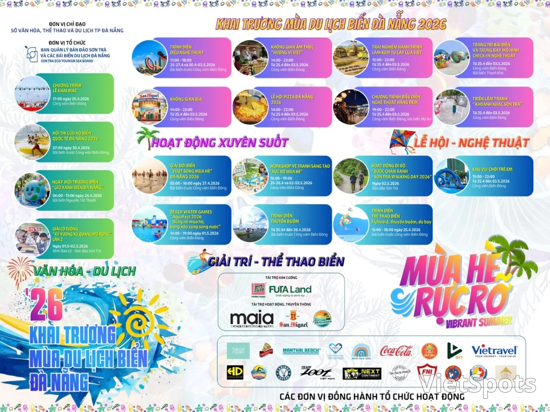 ⛱️(Info) 2026 Da Nang Beach Tourism Season Opens (4/25–5/3)