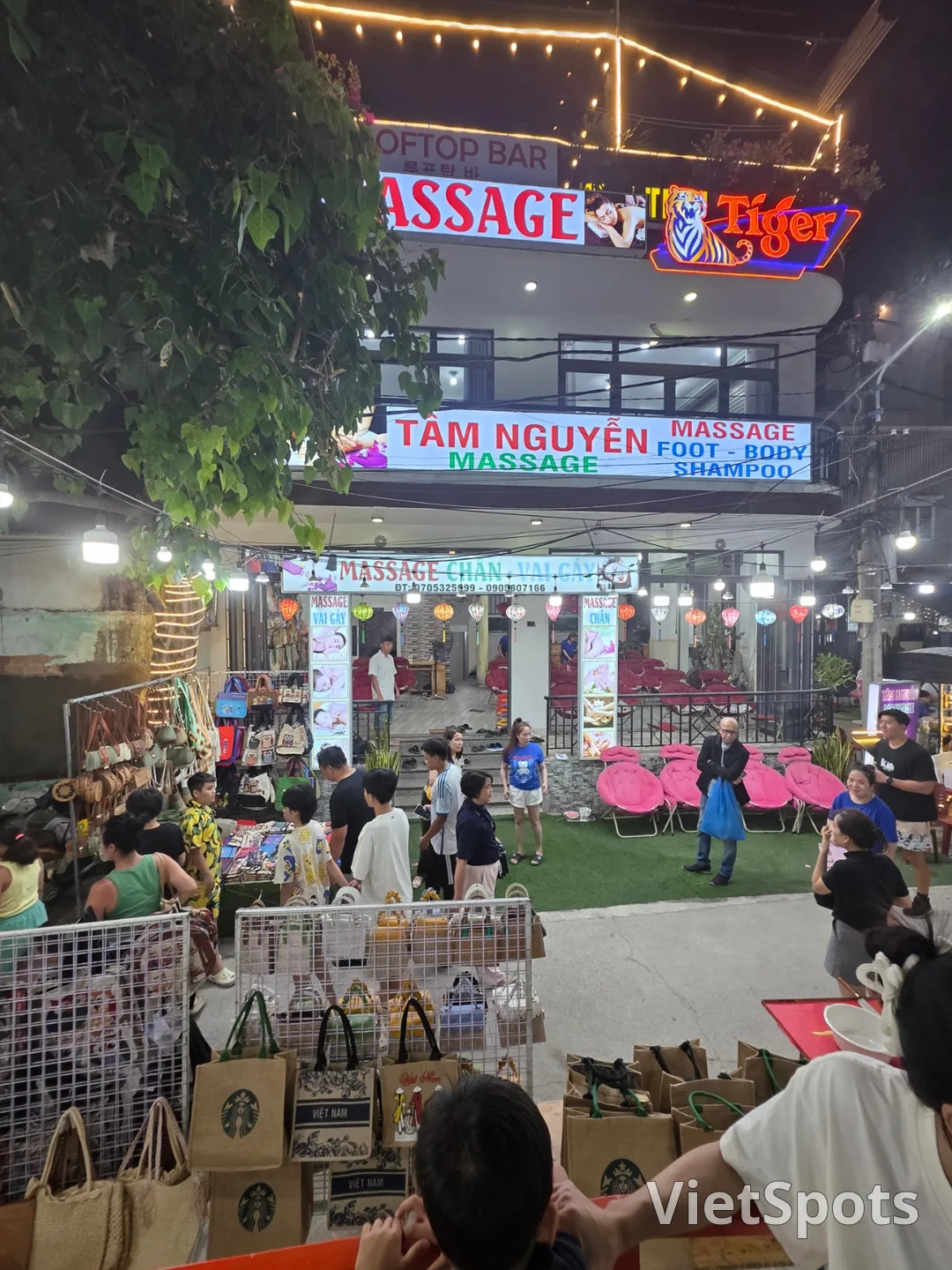 Review) ▶️✍️ Chợ đêm Sơn Trà và massage chân local ở chợ đêm