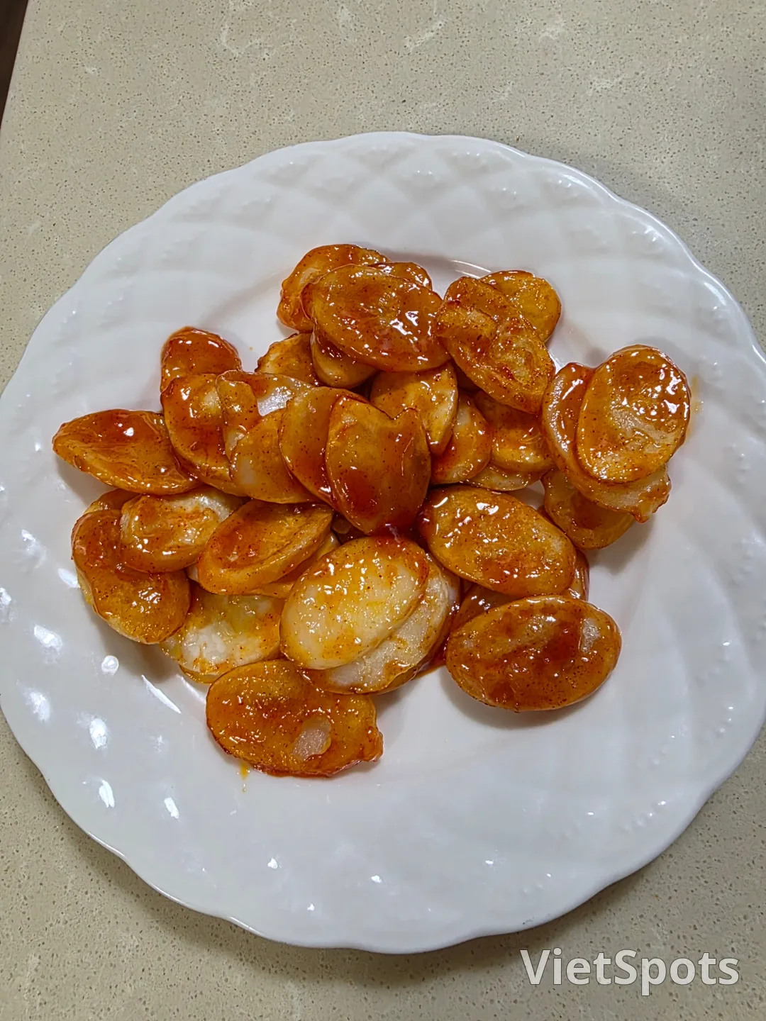 年糕汤年糕版本的香肠年糕串