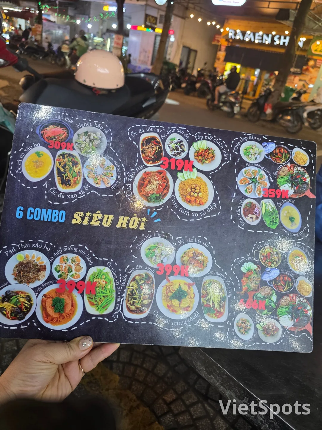 ✈️ 当地海鲜美食店 - Ốc 30k