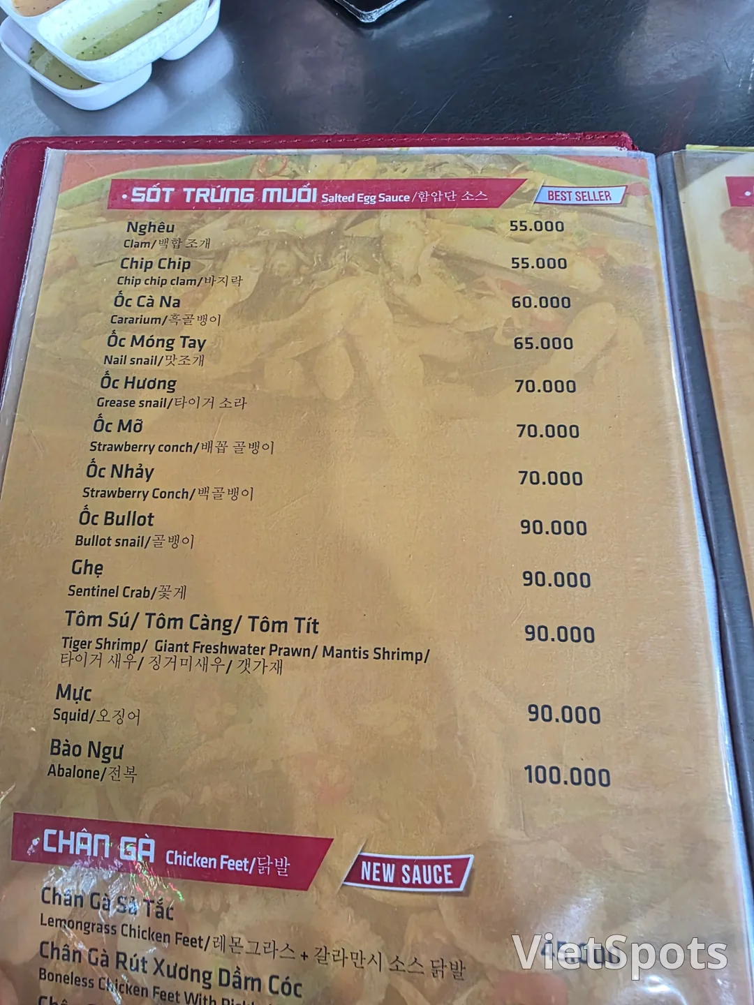✈️ 当地海鲜美食店 - Ốc 30k