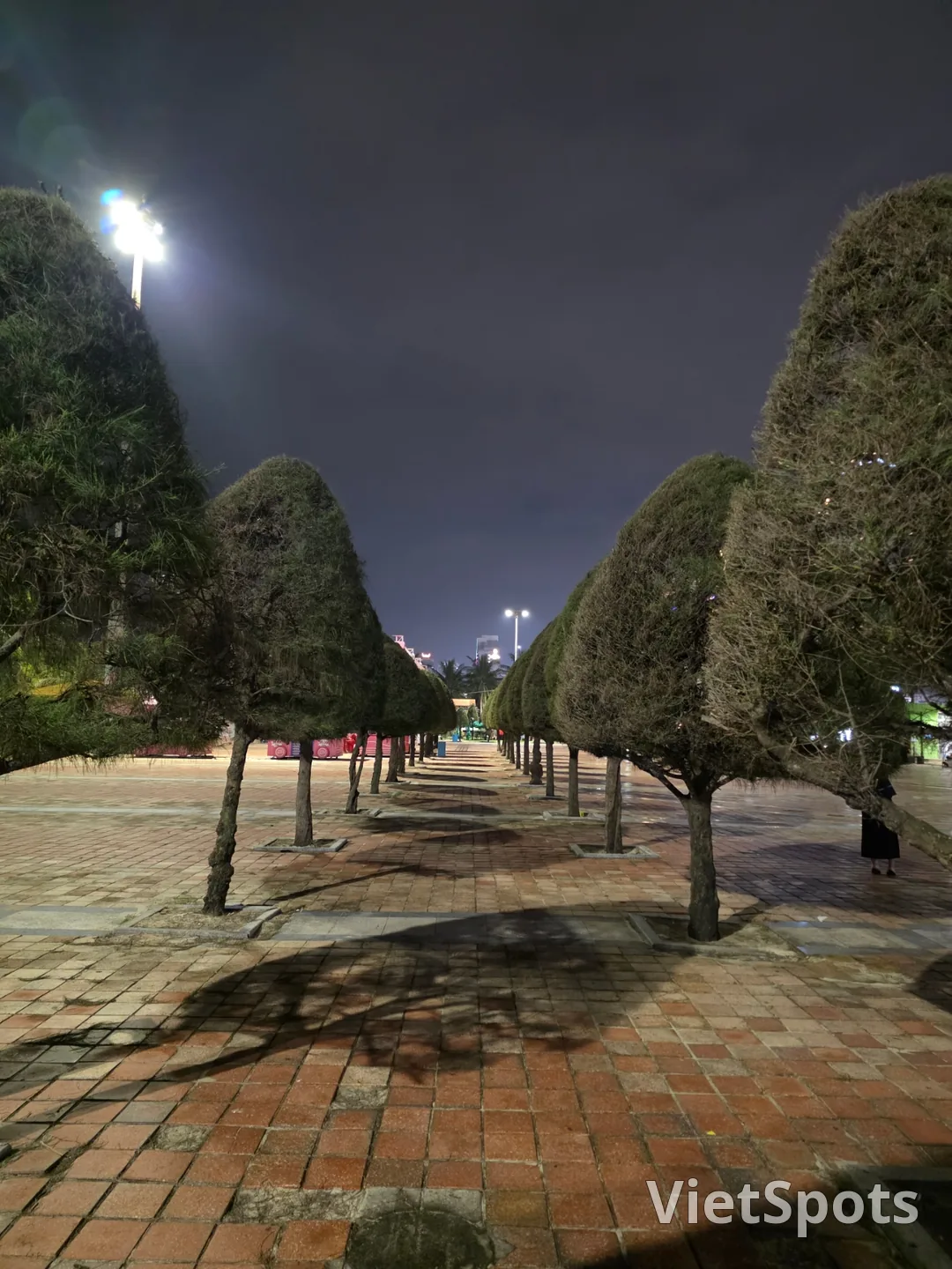 ✈️ 美溪海滩宁静的夜晚街道