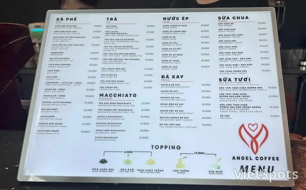 Quán cà phê lớn của người địa phương gần chợ Hàn — Angel Coffee, 87 Quang Trung
