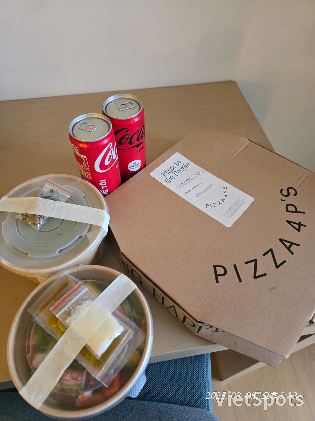 🇻🇳 [Review Đà Nẵng ✈️] Tiết kiệm thời gian với giao hàng Grab! 👍 PIZZA 4P'S 🍕