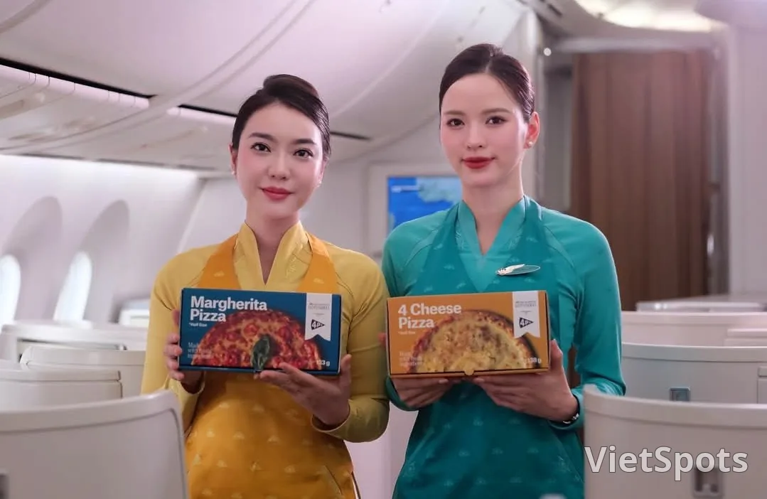 ✈️ 在越南航空机上尽情享用🍕4P'S吧😋