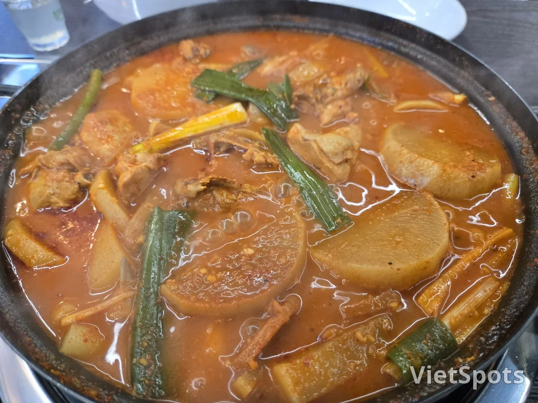 (Chuyến đi 4) Gà om cay kiểu Hàn với củ cải