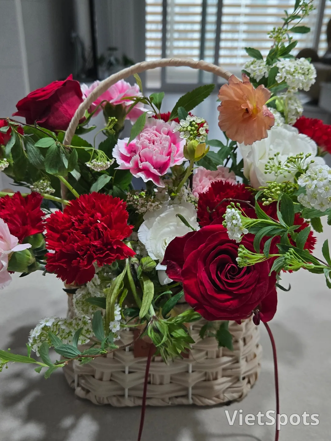 🌷🌹 花籃送到啦 ♡