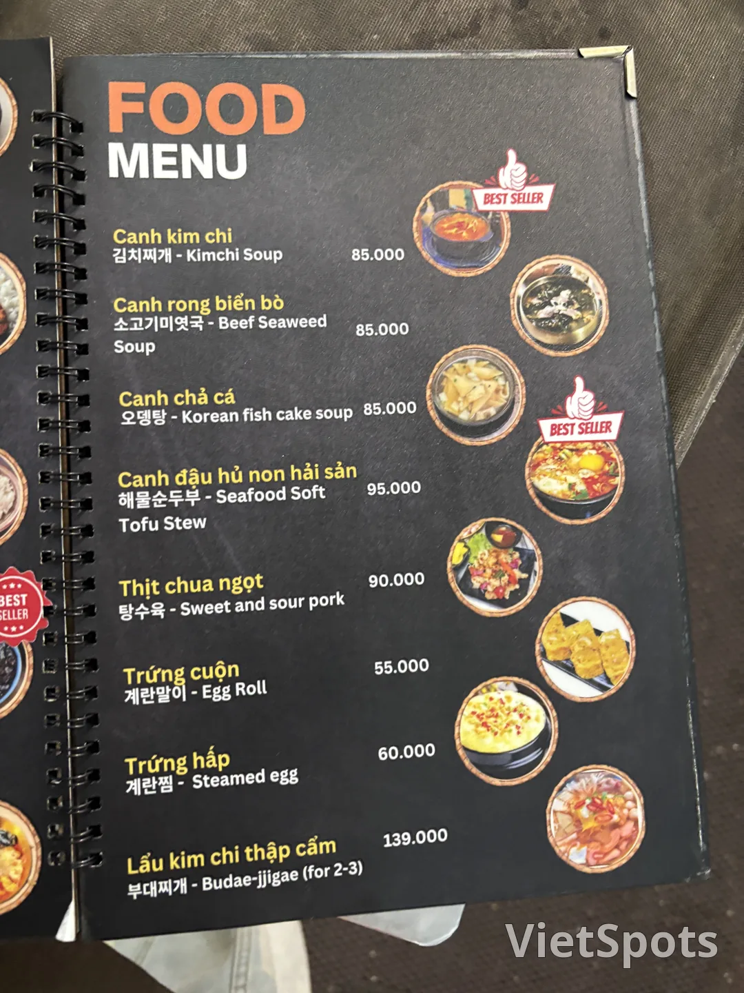 Gợi ý quán ăn Hàn Quốc ngon ở Việt Nam