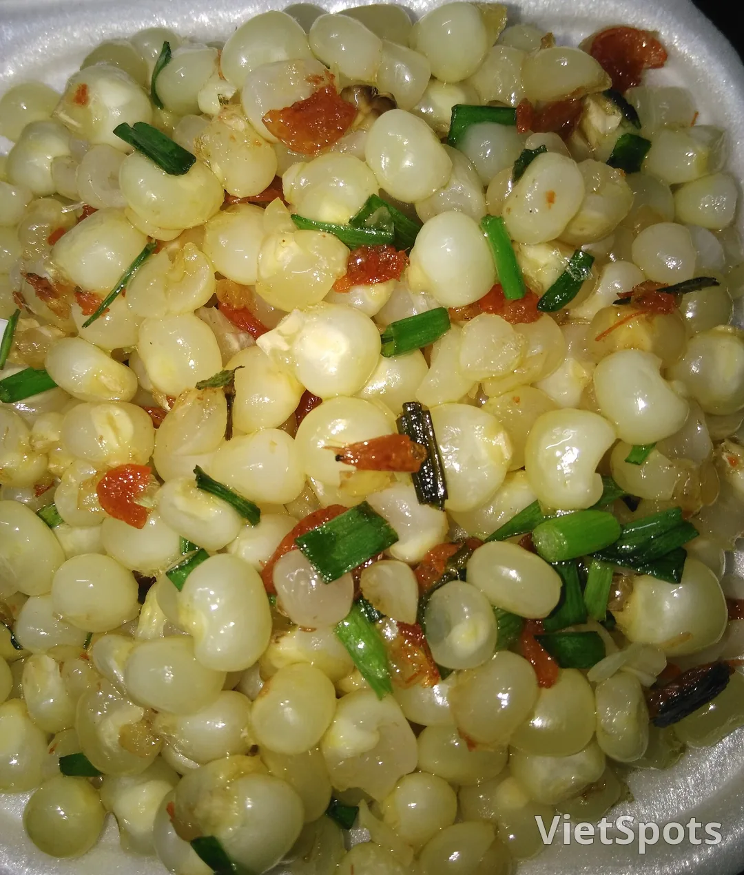 Hộp bắp xào bơ nóng