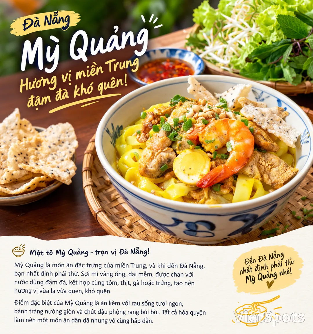 🍜 ก๋วยเตี๋ยวก๊วางดานัง – รสชาติเข้มข้นของภูมิภาคกลางที่ยากที่จะลืม! 💛