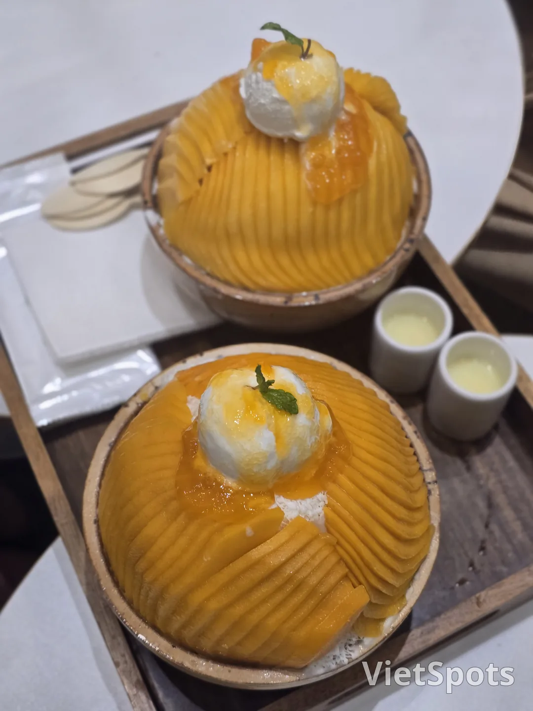 咖啡綠 (咖啡綠) 峴港,芒果冰