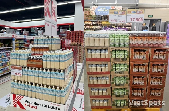 Find Korean drinks at convenience stores in Da Nang! 🥤