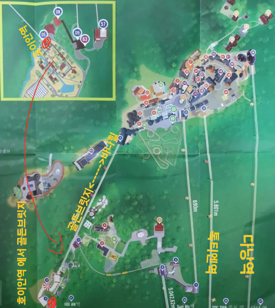BEST"🇻🇳>> Bản đồ đơn giản Bà Nà Hills số 2 (giải thích lộ trình) không khó đâu.