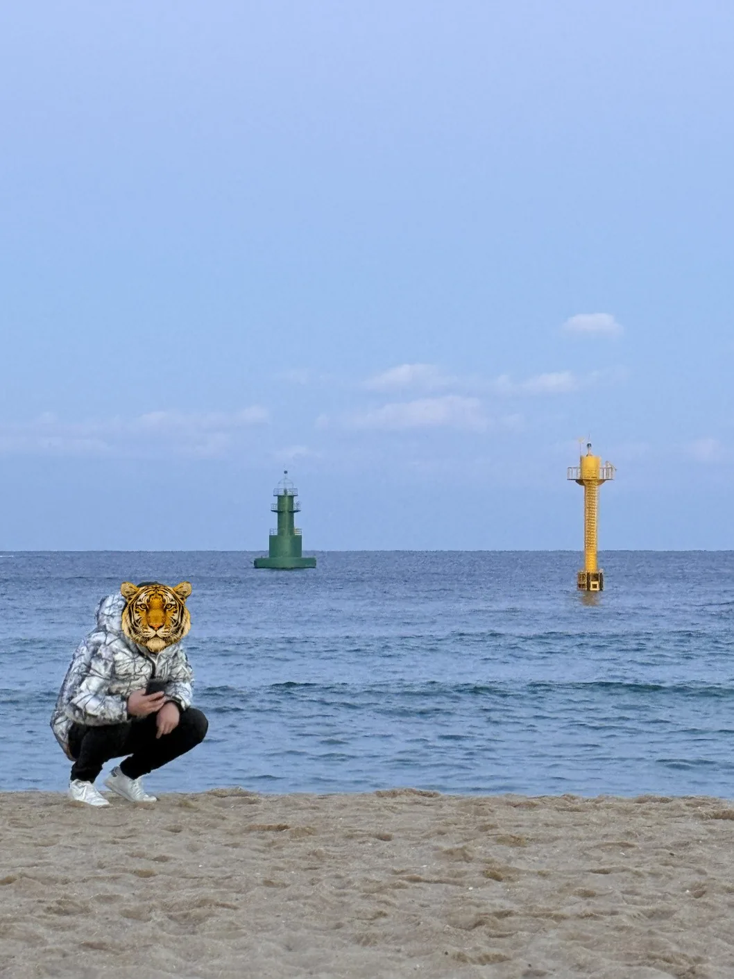 🐸🐸>> Chơi ở bãi biển Sokcho (Lớn 大 Người 人)