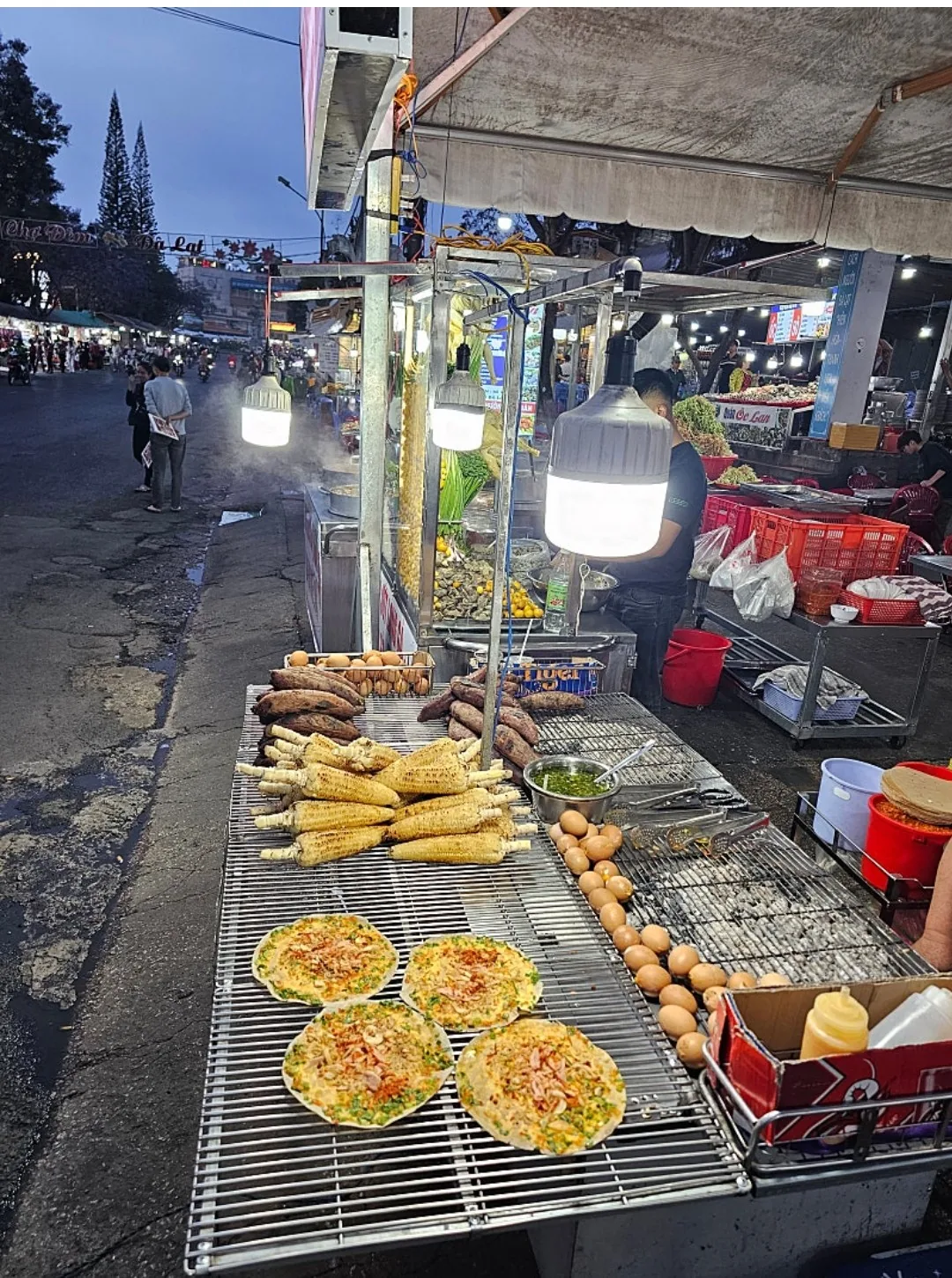 🐸🐸>> 🇻🇳Review chợ đêm Hội An bánh tráng nướng