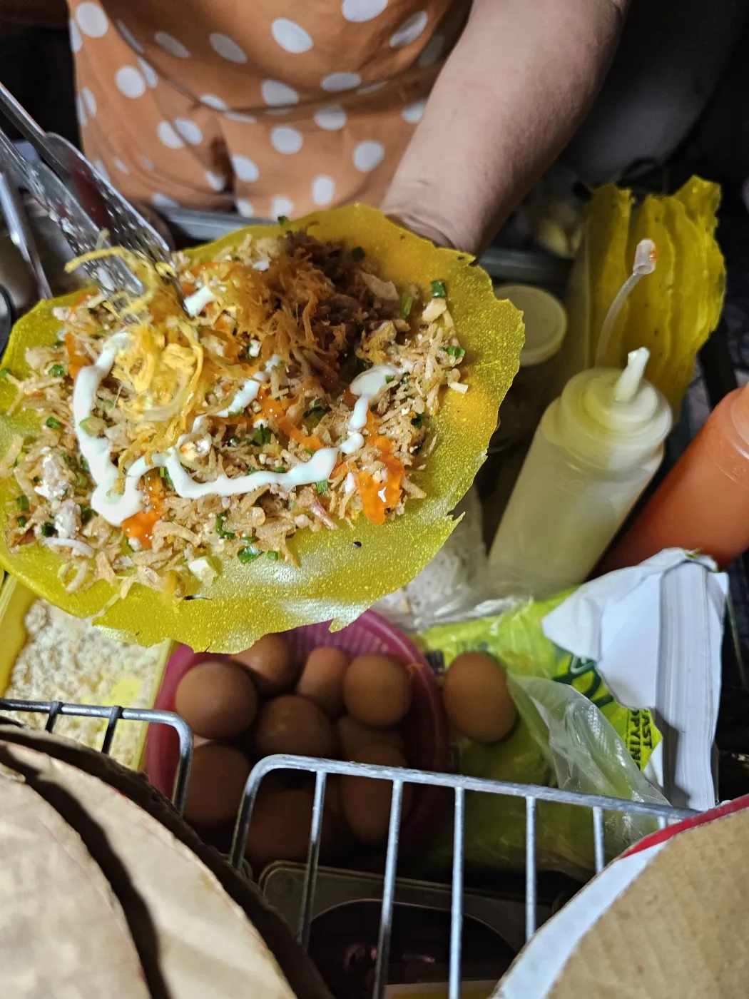 🐸🐸>> 🇻🇳Review chợ đêm Hội An bánh tráng nướng