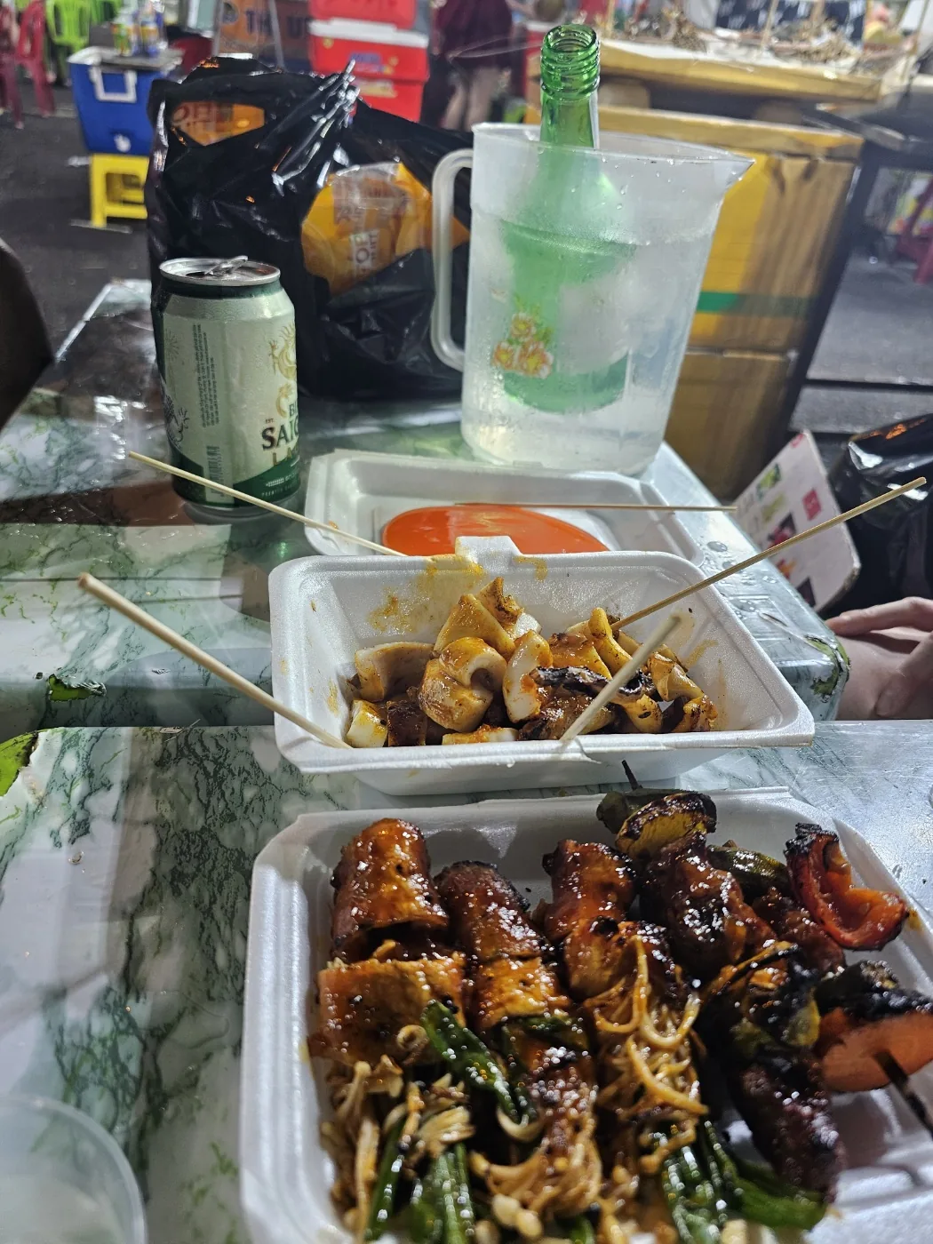🐸🐸>> 🇻🇳Đánh giá: Xiên nướng chợ Sến Tjaya!!!!