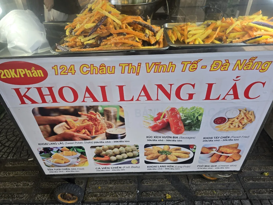 🇻🇳(Đánh giá) Khoai lang chiên (quán đã ghé 2 lần trong chuyến đi)