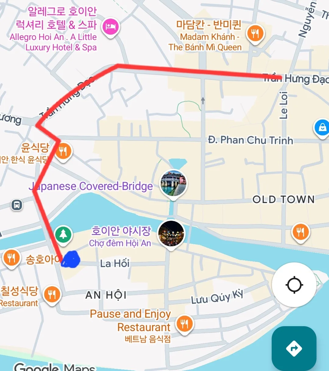 (🇻🇳phòng 6 người 30/8~4/9) Nhật ký du lịch.. Chợ đêm Hội An (chỗ đậu xe máy) vị trí bắt xe Grab