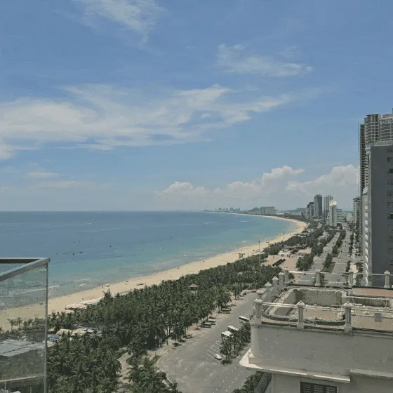 (🇻🇳chuyến đi thứ 6, 30/8~4/9) Nhật ký du lịch.. Nơi có thể nhìn thấy xa tận bãi biển An Bàng và cả bãi biển Cửa Đại từ Awaken