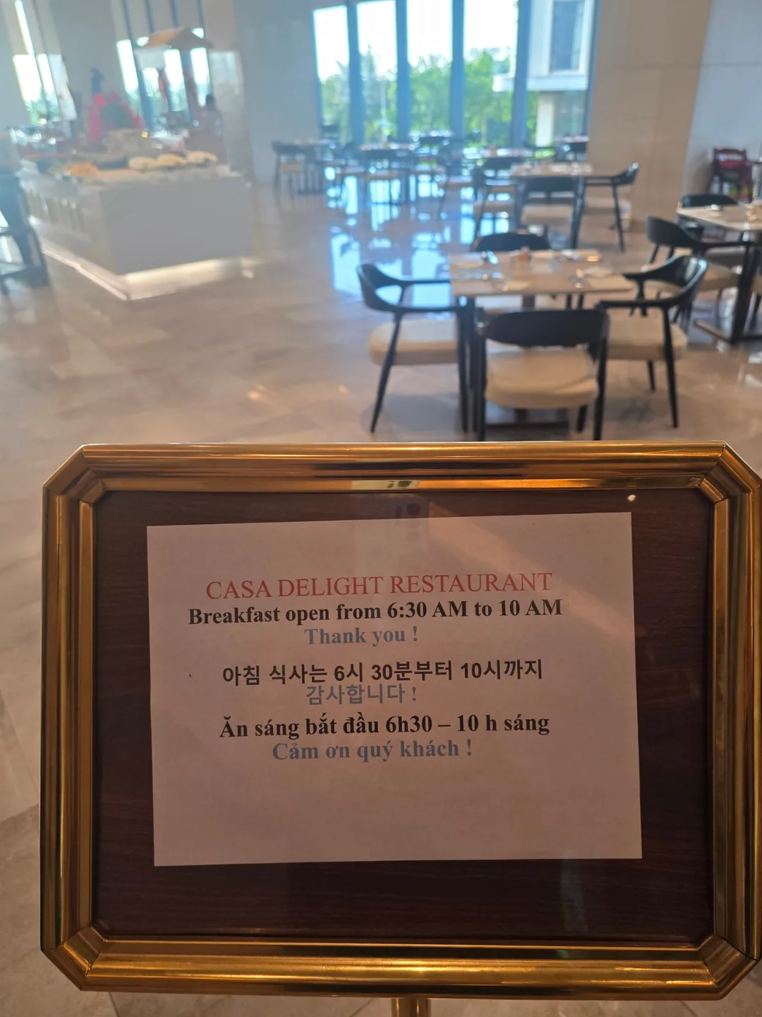 (🇻🇳phòng 6, 30/8~4/9) Nhật ký du lịch.. nhà hàng ăn sáng Awaken