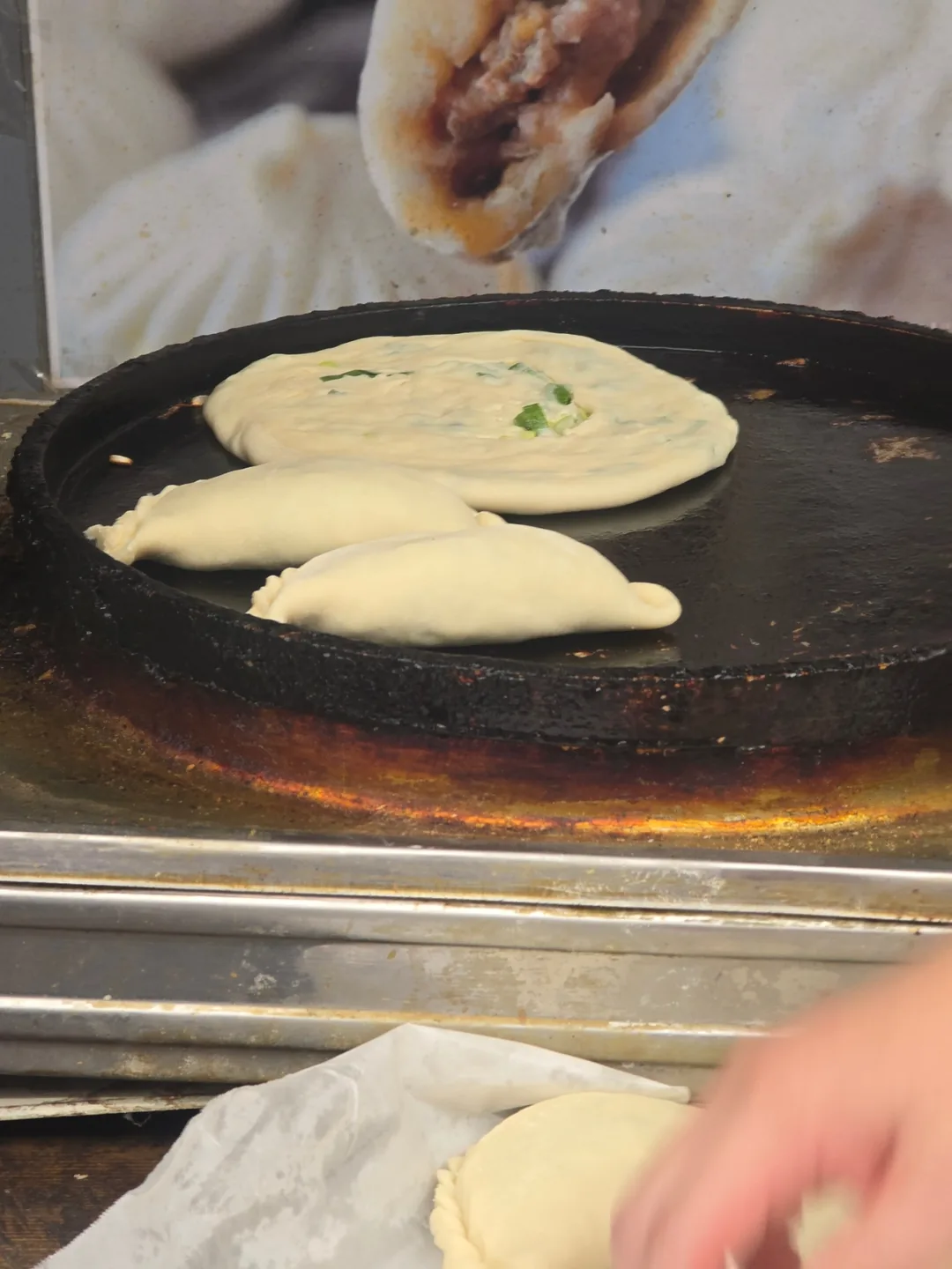 Chợ Sinpo Chongyubing (bánh kếp hành lá)