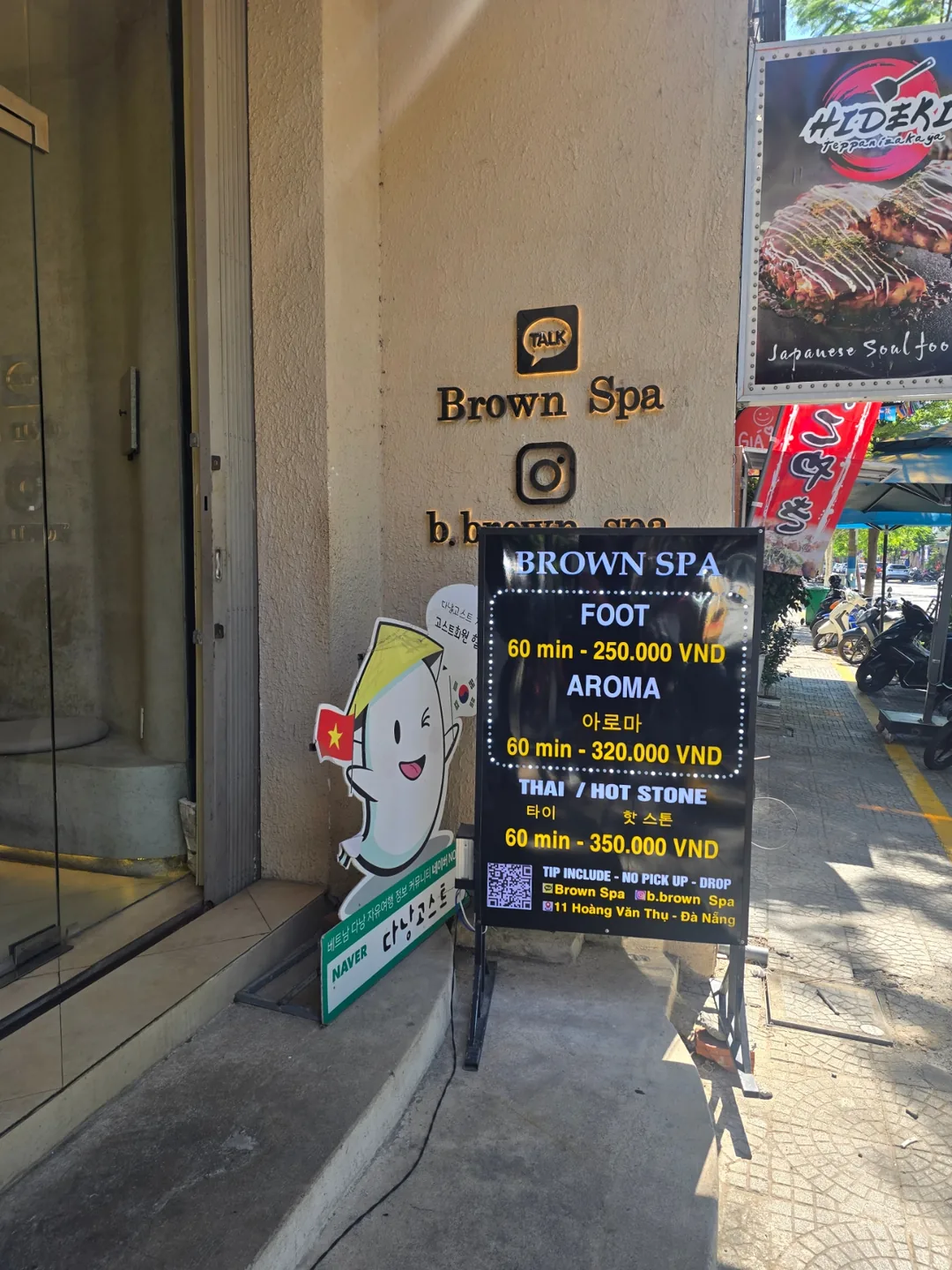 Tôi đã đến Brown Spa.