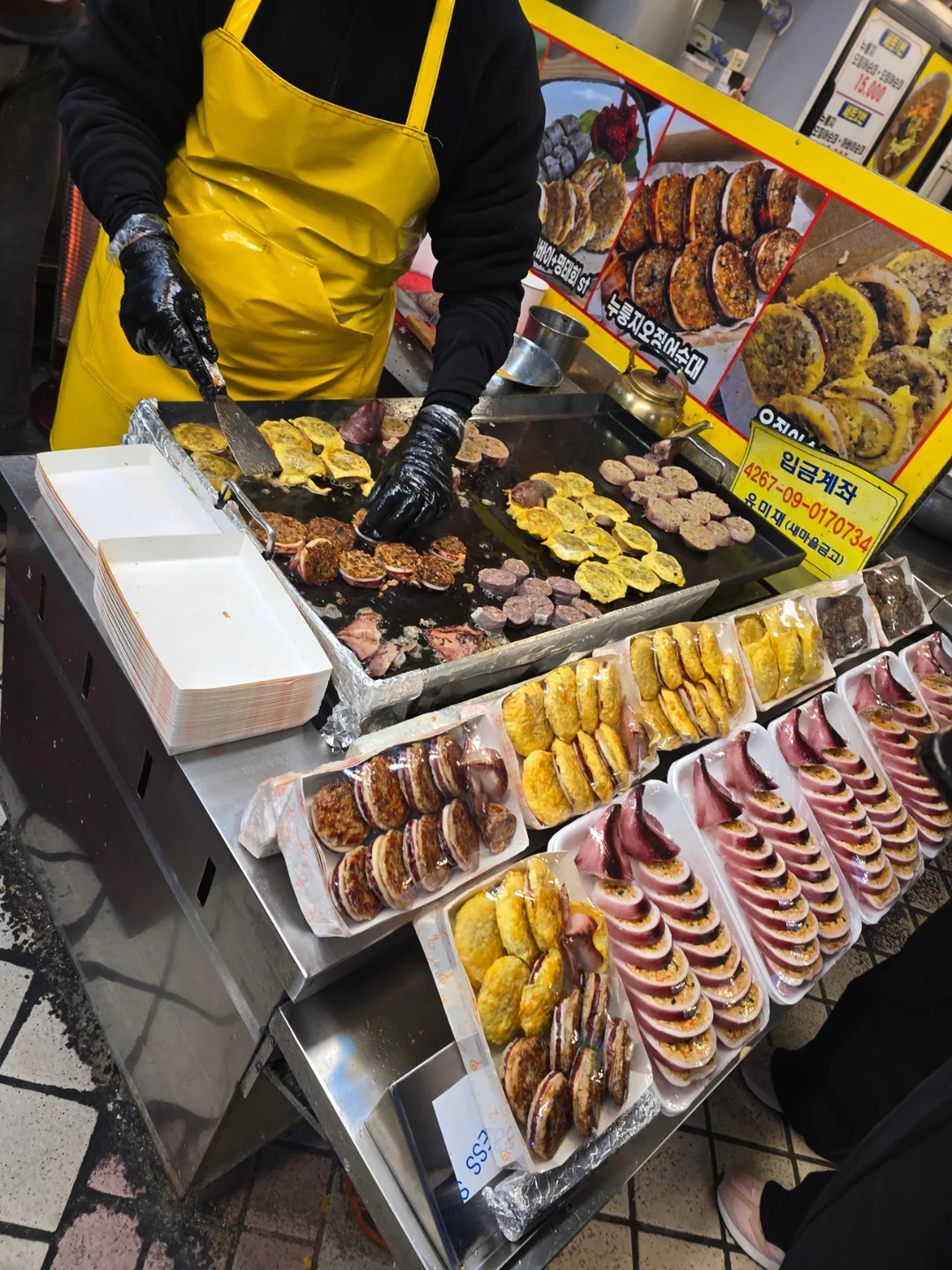 Sundae mực chợ Sokcho