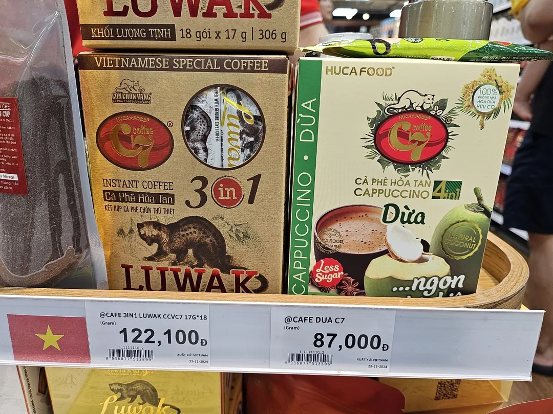🇻🇳 (Review lần quay lại) Món mua sắm: Cà phê dừa C7 ở Lotte Mart♡