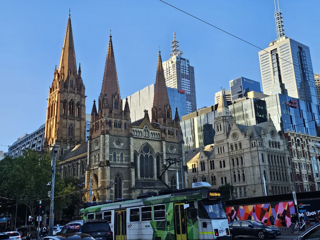 🇦🇺(Du lịch 4) Nơi diễn ra buổi lễ Anh giáo đầu tiên của Melbourne, Nhà thờ chính tòa St. Paul
