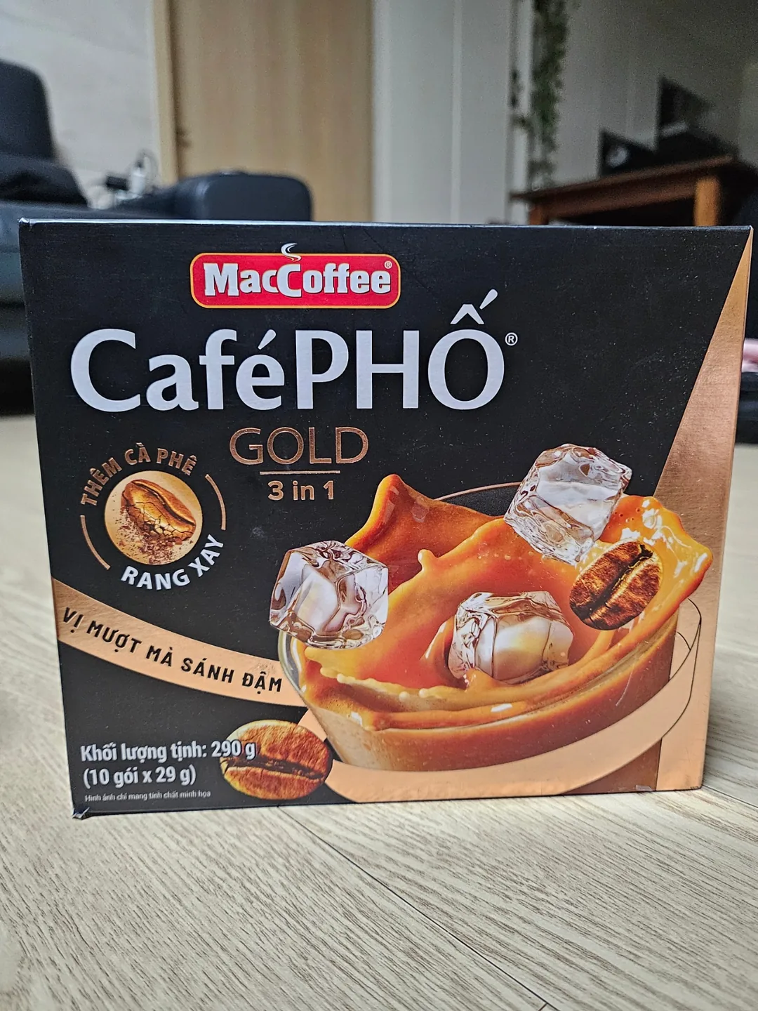 🇻🇳(Review mua lại) Món đồ mua sắm: Cà phê hòa tan đá Cafe PHO GOLD của Lotte Mart