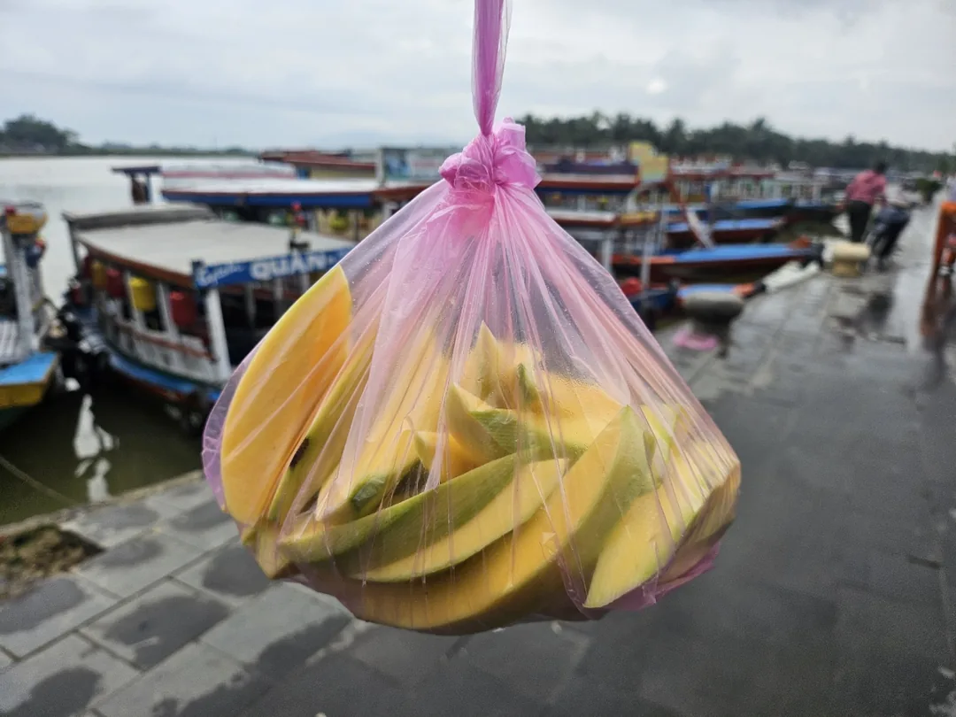 🇻🇳(Đánh giá lần ghé thăm lại) Mua xoài xanh tươi ngon tại chợ sớm Hội An nhé~