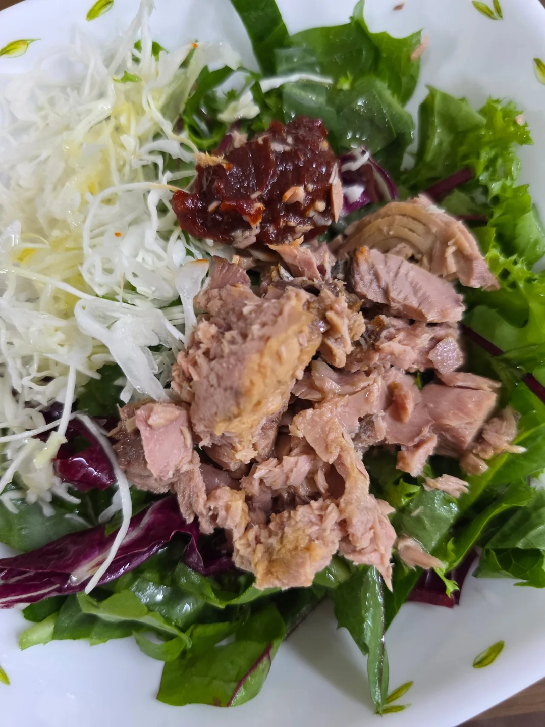 Cơm trộn cá ngừ bữa xế sáng