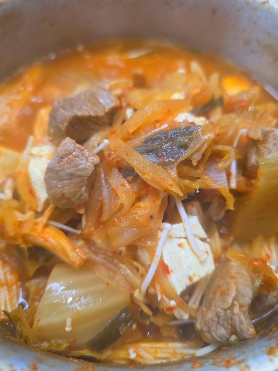 Canh kimchi thịt heo