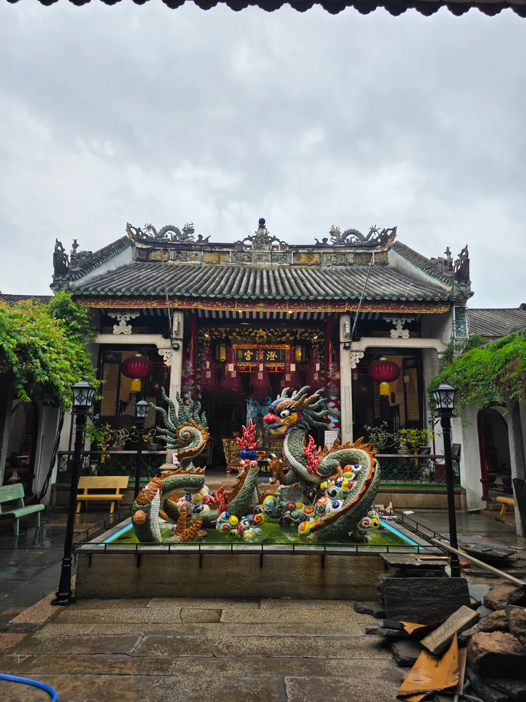 🇻🇳 Chuyến du lịch Đà Nẵng của ba mẹ con_ Vào tham quan Hội Quán Quảng Đông ở Hội An trước giờ mở cửa